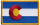 Colorado state flag patch on white background.