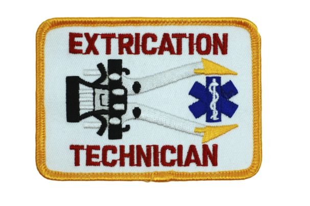 Patch worn by a rescue technician certified to use the "jaws of life" due to an accident.