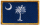 South Carolina state flag patch on white background.
