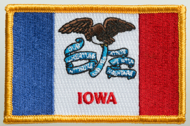 "Flag patch of the state of Idaho, USA."