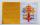 Flag patch of the Vatican City State on a white background.